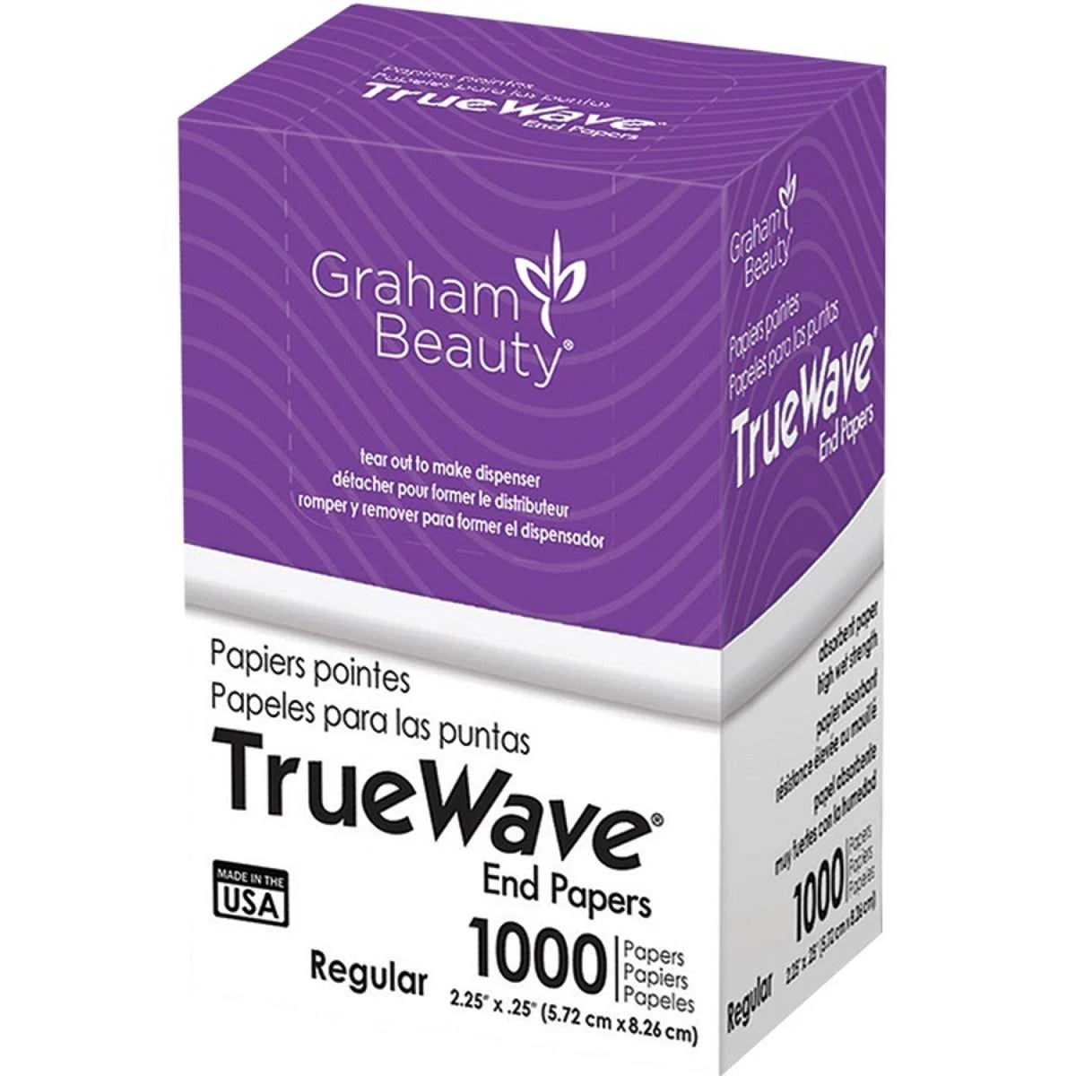 Graham True Wave End Papers Regular 2.25" x .25"