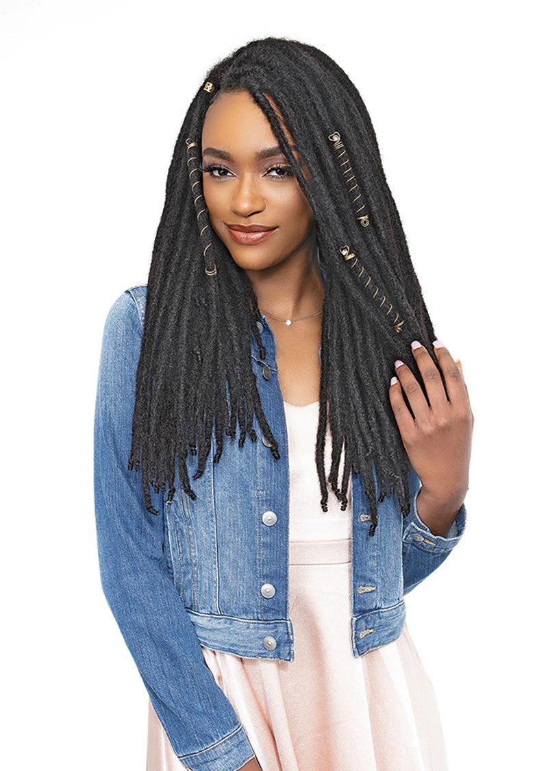 EDGE Loc & Roll 100% Human Braid 6" Natural Black