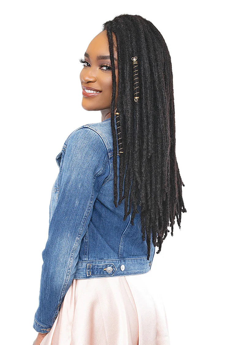 EDGE Loc & Roll 100% Human Braid 6" Natural Black