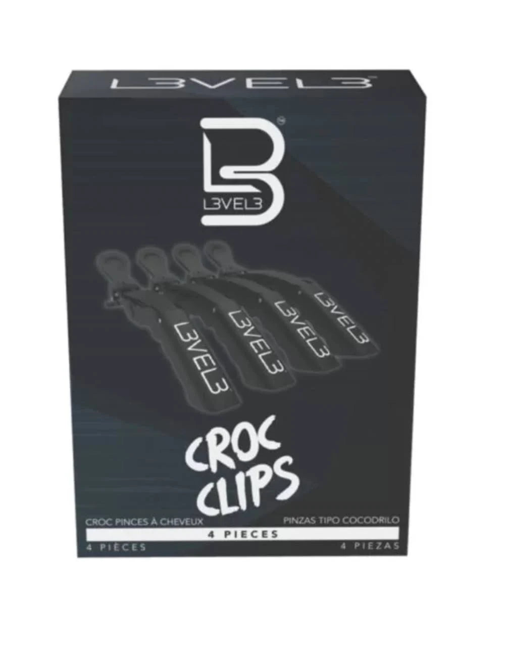 Level3 Hair Croc Clips 4 pieces