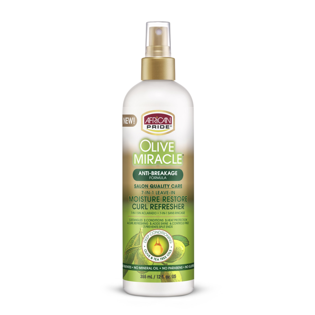 African Pride Olive Miracle Curl Refresher 12 oz