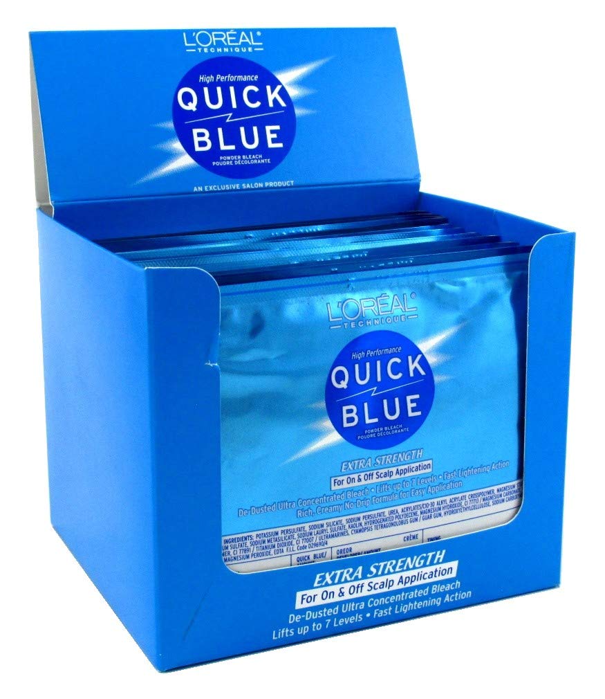 L'Oreal Quick Blue Powder Lightener Packette(Pack of 12)