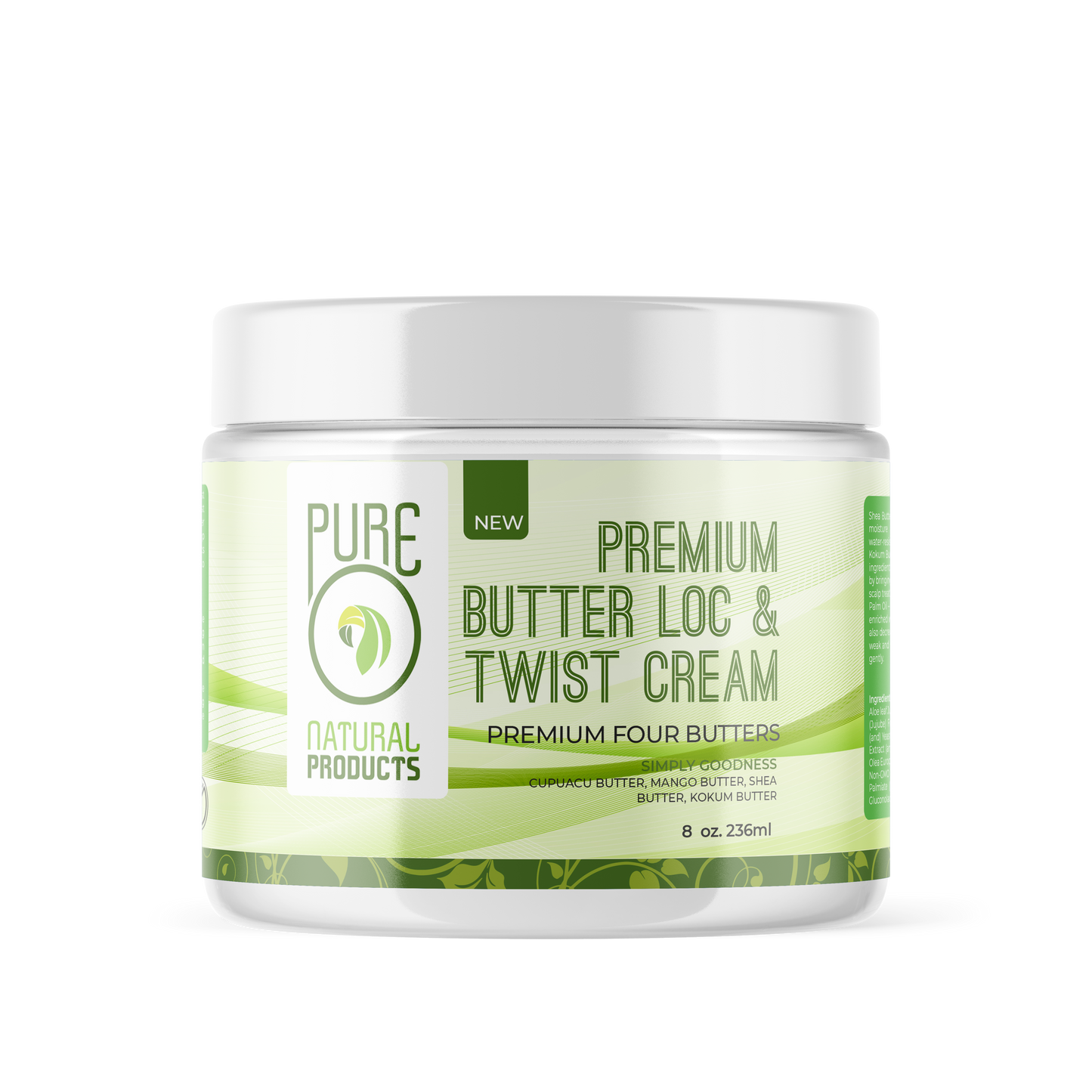 Pure O Premium Four Butter Loc & Twist Cream 16 oz