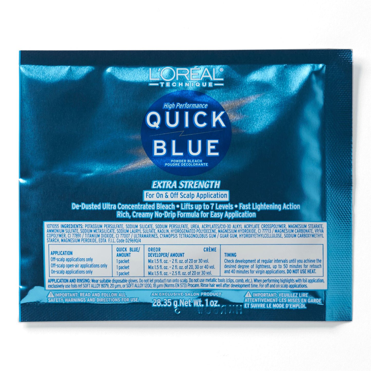 L'Oreal Quick Blue Powder Lightener Packette(Pack of 12)