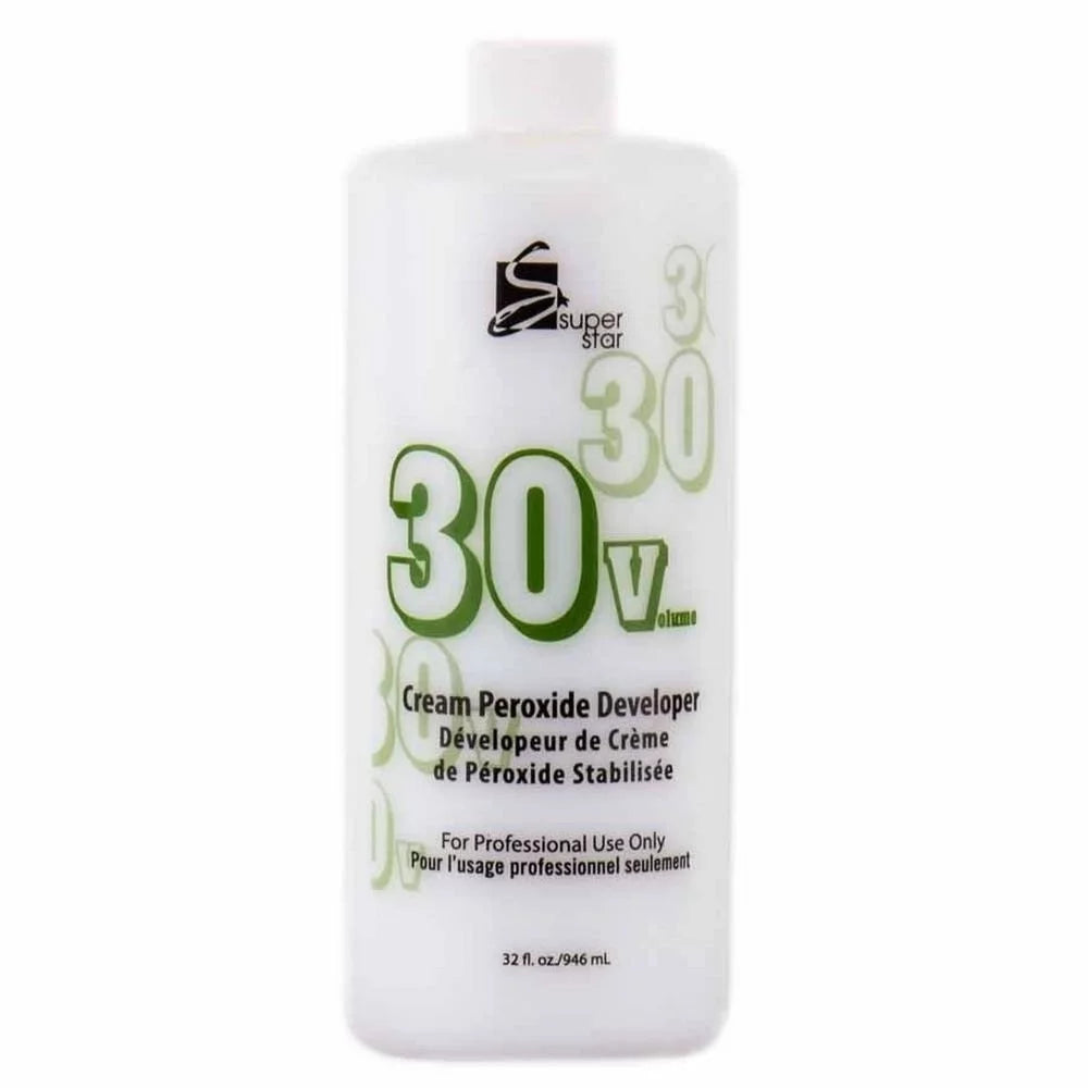 Super Star 30 Volume Cream Peroxide Developer 32 oz