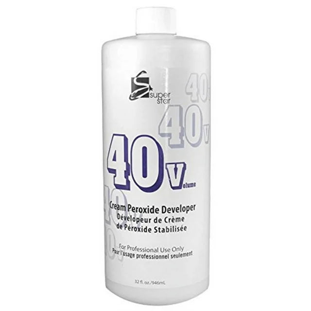 Super Star 40 Volume Cream Peroxide Developer 32 oz