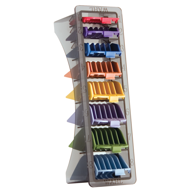 WAHL Blistered 1-8 Cutting Guides - Color-Coded