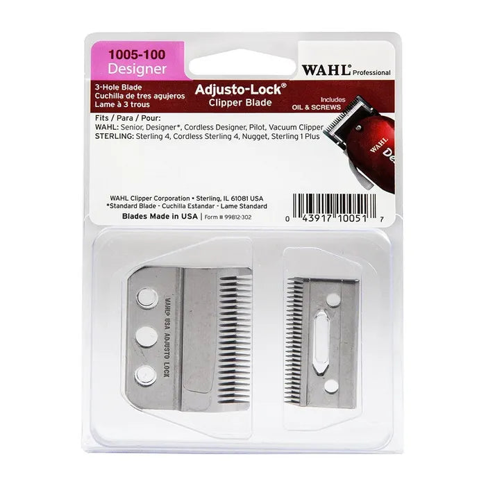 WAHL 3 Hole Clipper Blade - Designer
