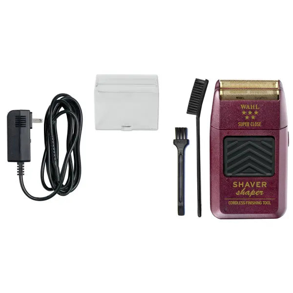 WAHL 5 Star Cord/Cordless Shaver/Shaper - Red