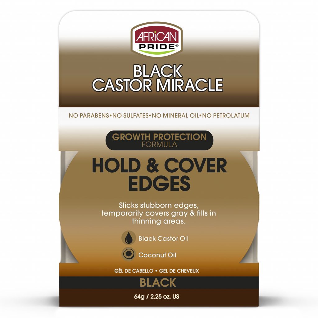 African Pride Black Castor Miracle Edge Gel 2.25 oz