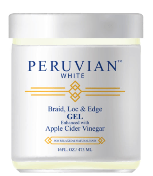 Peruvian Braids Loc & Edge Gel with Apple Cider Vinegar 16 oz