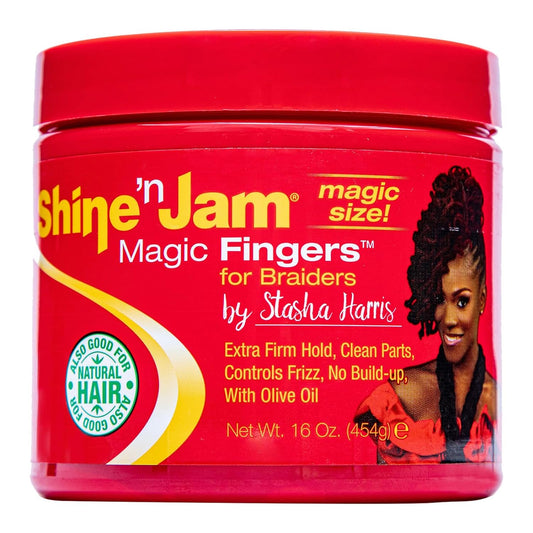 Shine N Jam Magic Fingers Braiding Gel 16 oz